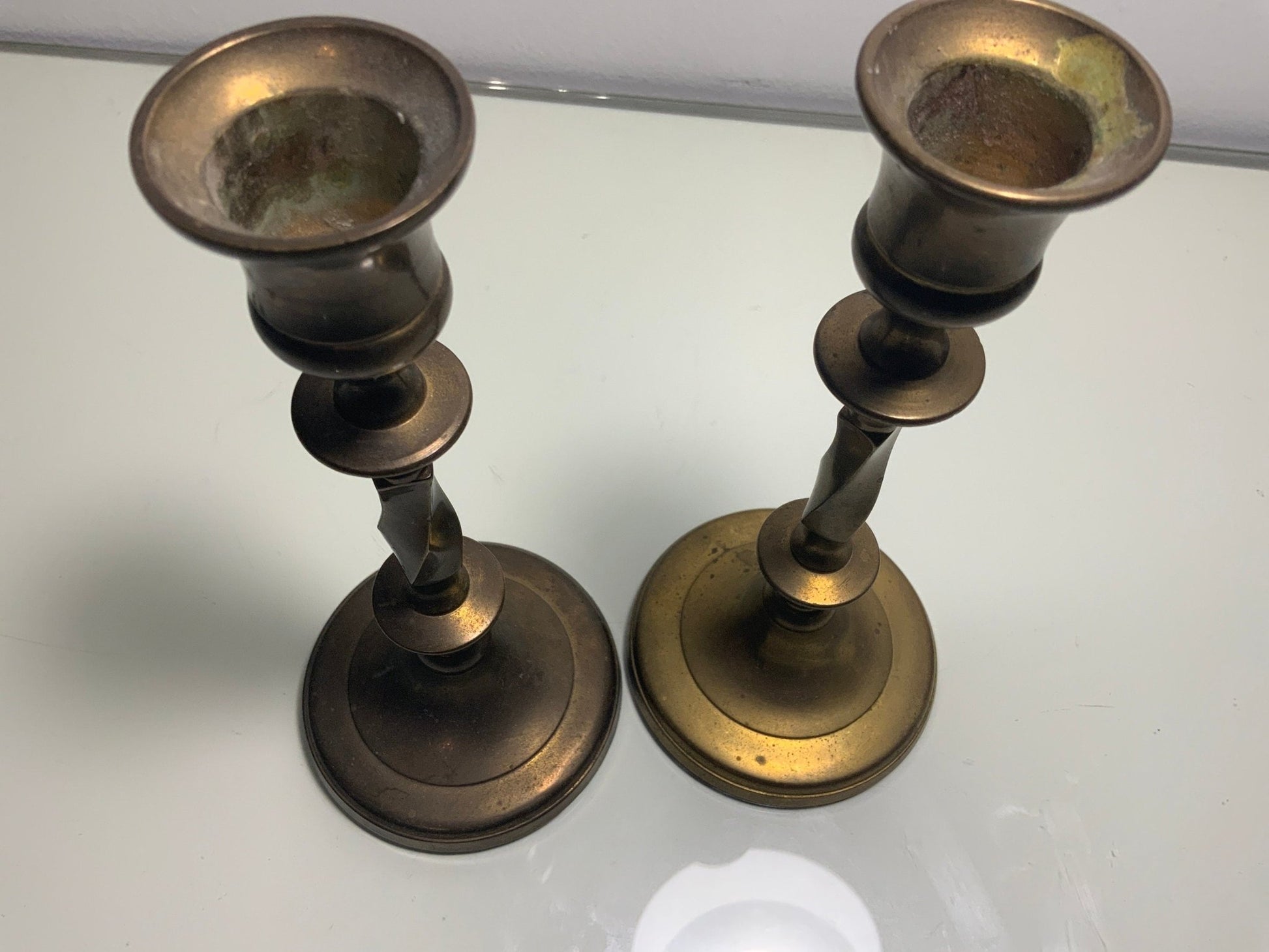 Vintage Made in India Brass Candlestick Holders - HLJ at HomeVintage Made in India Brass Candlestick HoldersBrassHLJ at Home