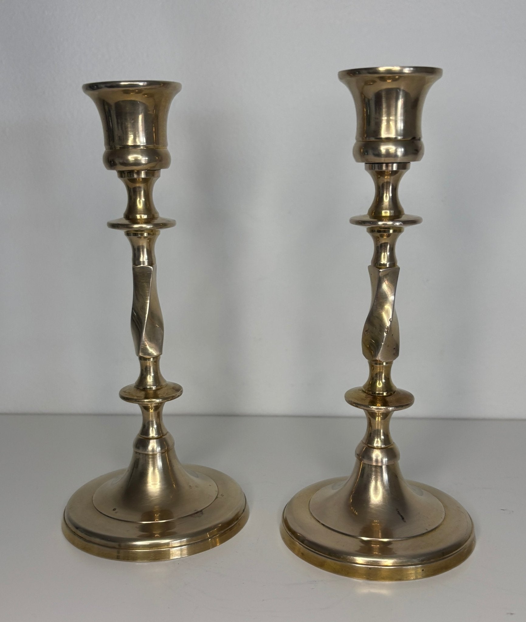 Vintage Made in India Brass Candlestick Holders - HLJ at HomeVintage Made in India Brass Candlestick HoldersBrassHLJ at Home