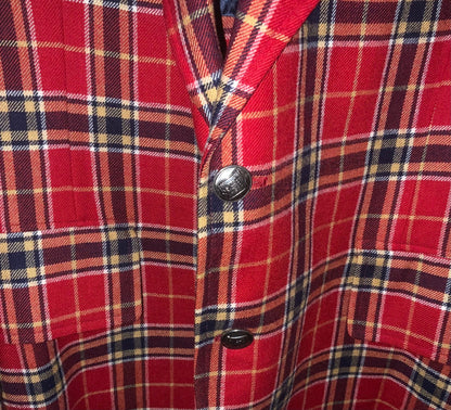Vintage Manchesters Clothing Tartan Suit Jacket Medium