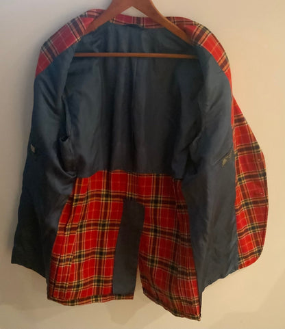Vintage Manchesters Clothing Tartan Suit Jacket Medium