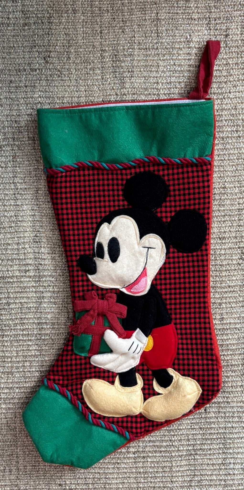 Vintage Mickey Mouse Christmas Stocking