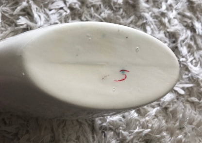 Vintage Modernist Retro White Thin Vase