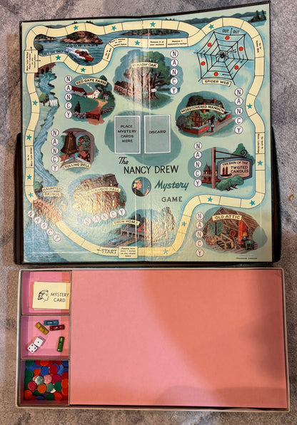 Vintage Nancy Drew Mystery Game Board Game