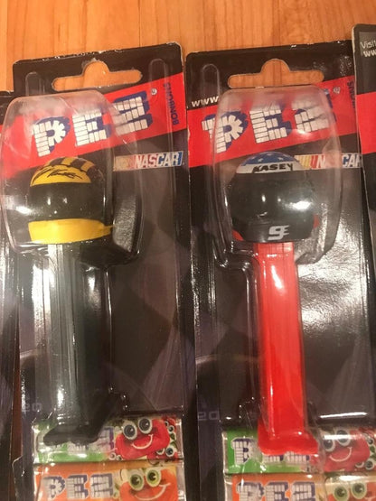 Vintage NASCAR Helmets Pez Dispensers New on Cards