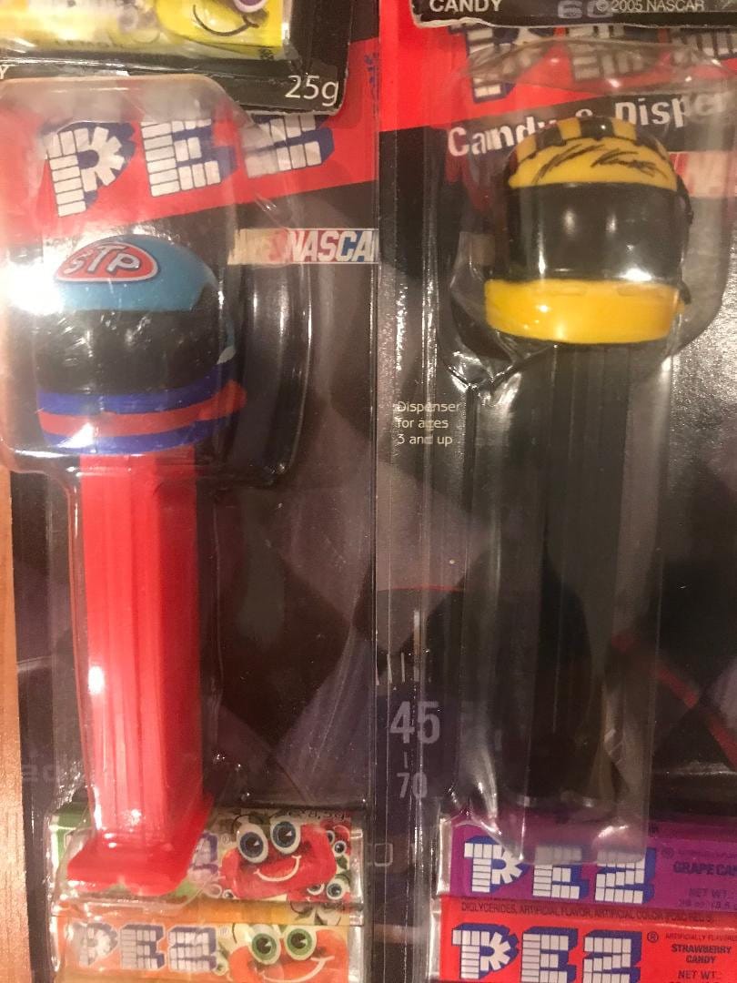 Vintage NASCAR Helmets Pez Dispensers New on Cards - HLJ at HomeVintage NASCAR Helmets Pez Dispensers New on CardsPez DispenserPez