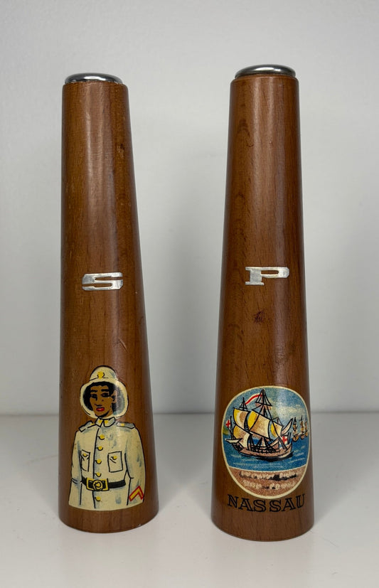 Vintage Nassau Salt and Pepper Shakers