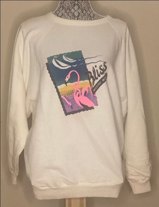 Vintage Non Fiction Bliss Weekend Wear Pink Flamingo Sweatshirt Adult Large - HLJ at HomeVintage Non Fiction Bliss Weekend Wear Pink Flamingo Sweatshirt Adult LargePulloverNon Fiction