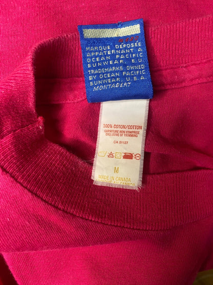 Vintage Ocean Pacific Pink Tee Shirt