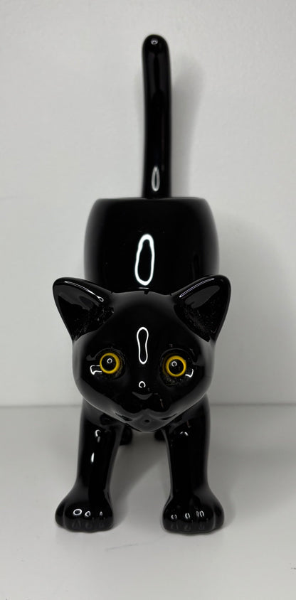 Vintage Partylite Black Cat Tea Light Candle Holder