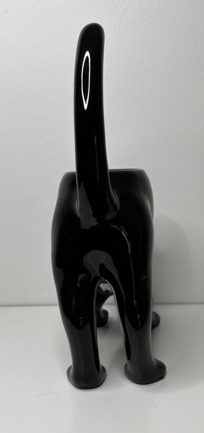 Vintage Partylite Black Cat Tea Light Candle Holder