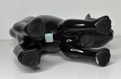 Vintage Partylite Black Cat Tea Light Candle Holder
