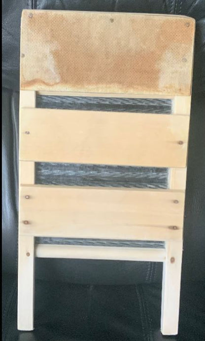 Vintage Pearl Wood and Glass Washboard