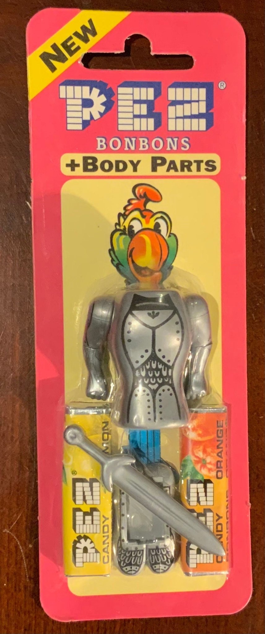 Vintage Pez Body Parts Skeleton Maid Gladiator