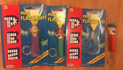 Vintage Pez Mini Flashlights