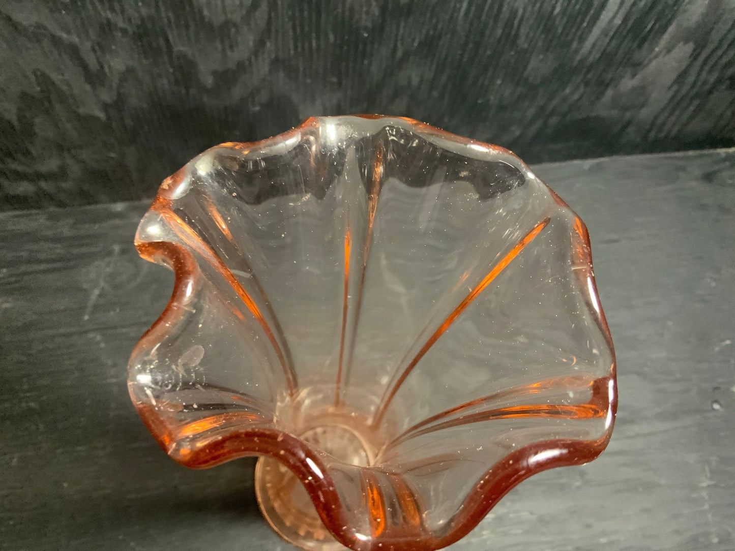 Vintage Pink Depression Glass Swung Vase - HLJ at HomeVintage Pink Depression Glass Swung VaseSwungHLJ at Home