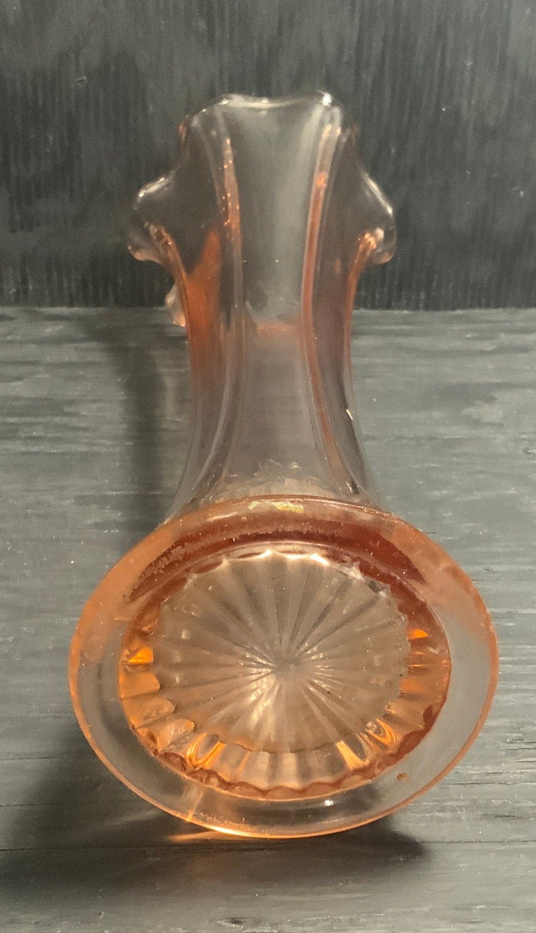 Vintage Pink Depression Glass Swung Vase - HLJ at HomeVintage Pink Depression Glass Swung VaseSwungHLJ at Home