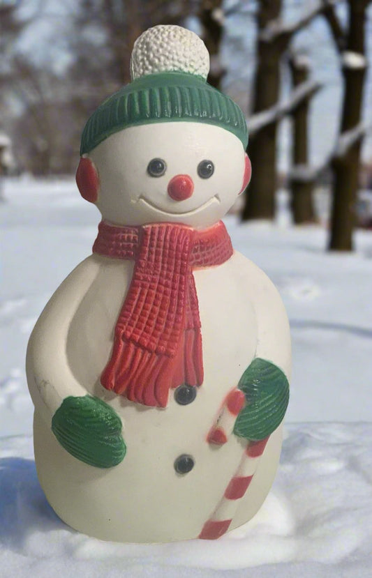 Vintage Plastic Blow Mold Lighted Christmas Snowman - HLJ at HomeVintage Plastic Blow Mold Lighted Christmas SnowmanBlow MoldHLJ at Home