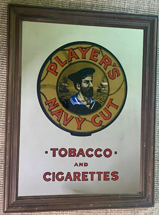 Vintage Player’s Navy Cut Tobacco and Cigarettes Advertising Mirror