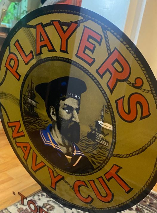 Vintage Tobacco and Cigarettes Advertising Mirror