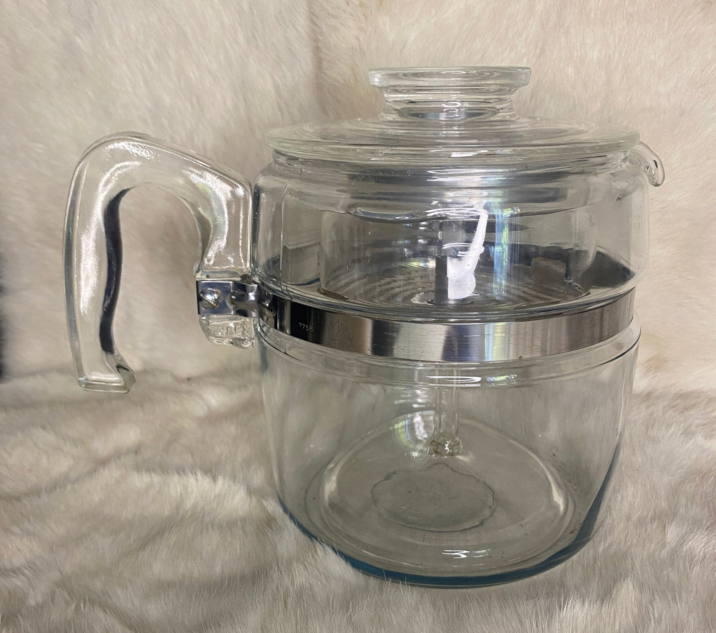 Vintage Pyrex Flameware 7756 6 Cup Glass Coffee Pot - HLJ at HomeVintage Pyrex Flameware 7756 6 Cup Glass Coffee PotCoffee PotPyrex