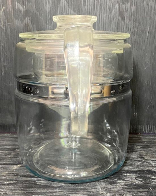 Vintage Pyrex Flameware 7759B 9 Cup Glass Coffee Pot