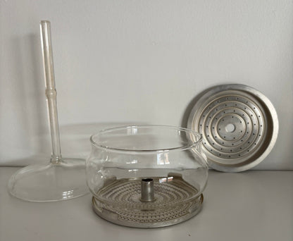 Vintage Pyrex Flameware 9 Cup Glass Coffee Pot