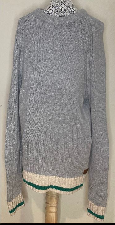 Vintage Roots Cabin Wool Blend Long Trapper Sweater Adult Medium