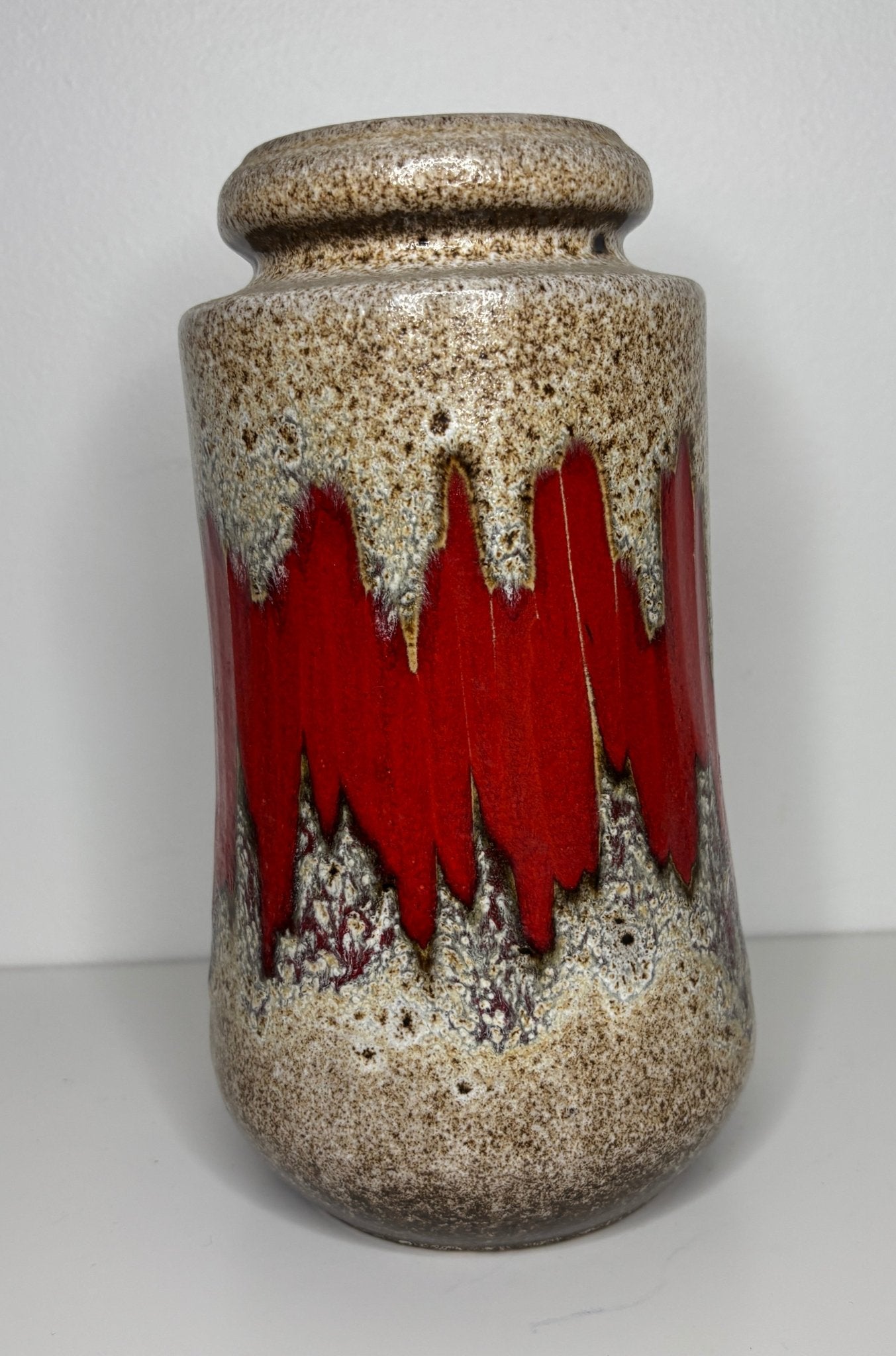 Vintage Scheurich Keramik Lora West German Pottery Lava Vase