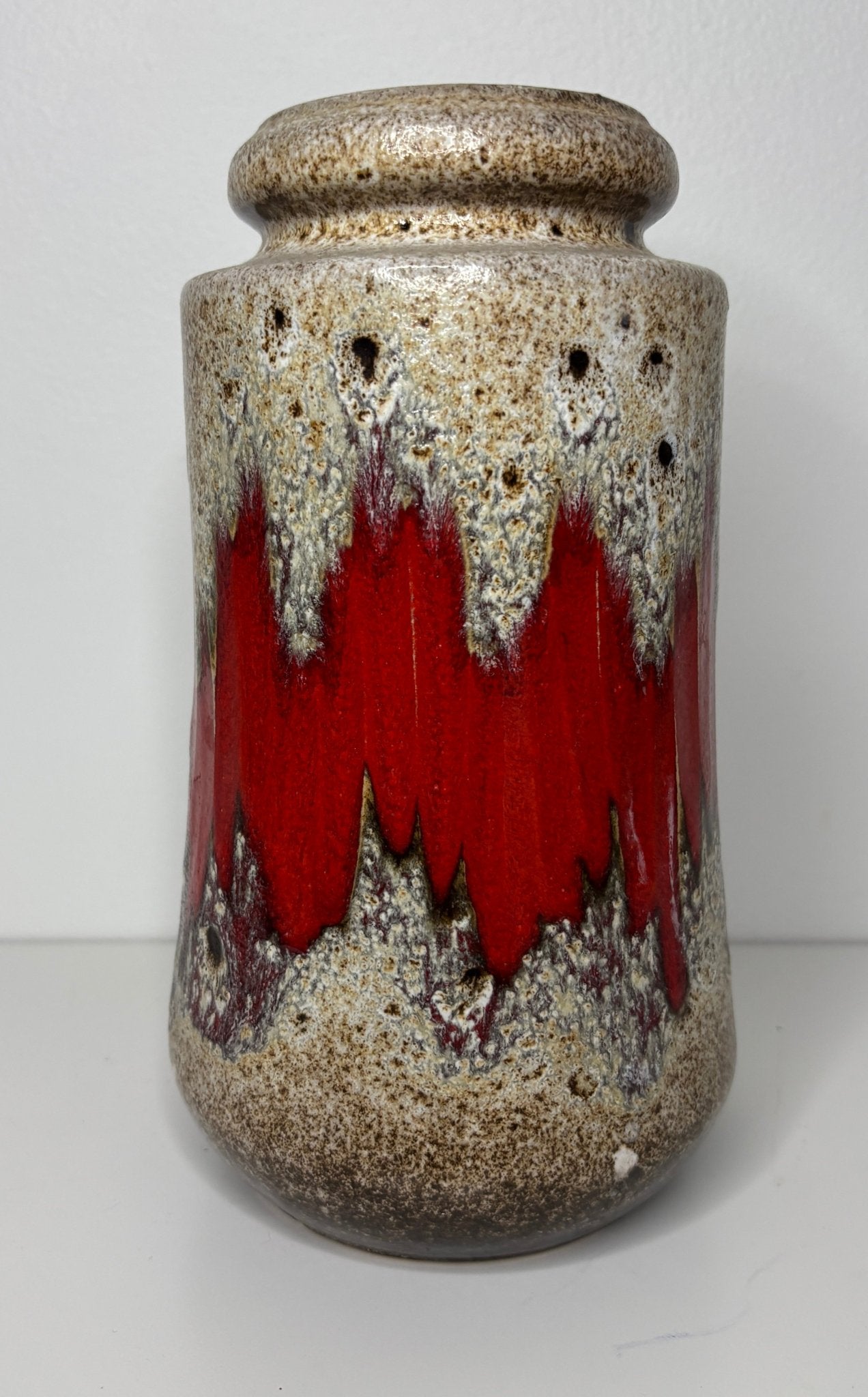 Vintage Scheurich Keramik Lora West German Pottery Lava Vase