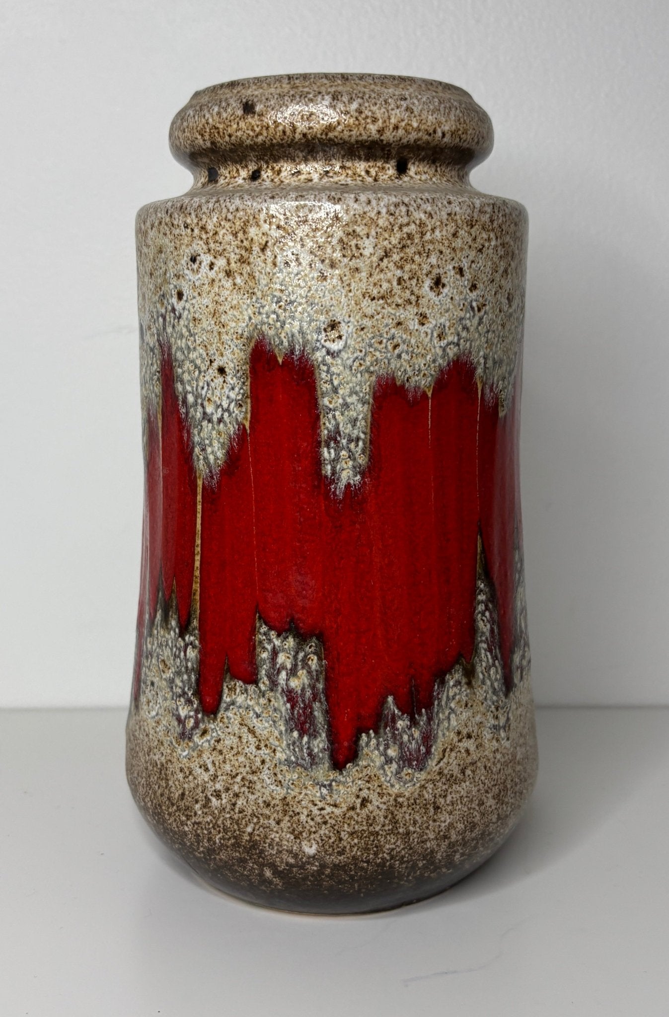 Lora West German Pottery Lava Vase