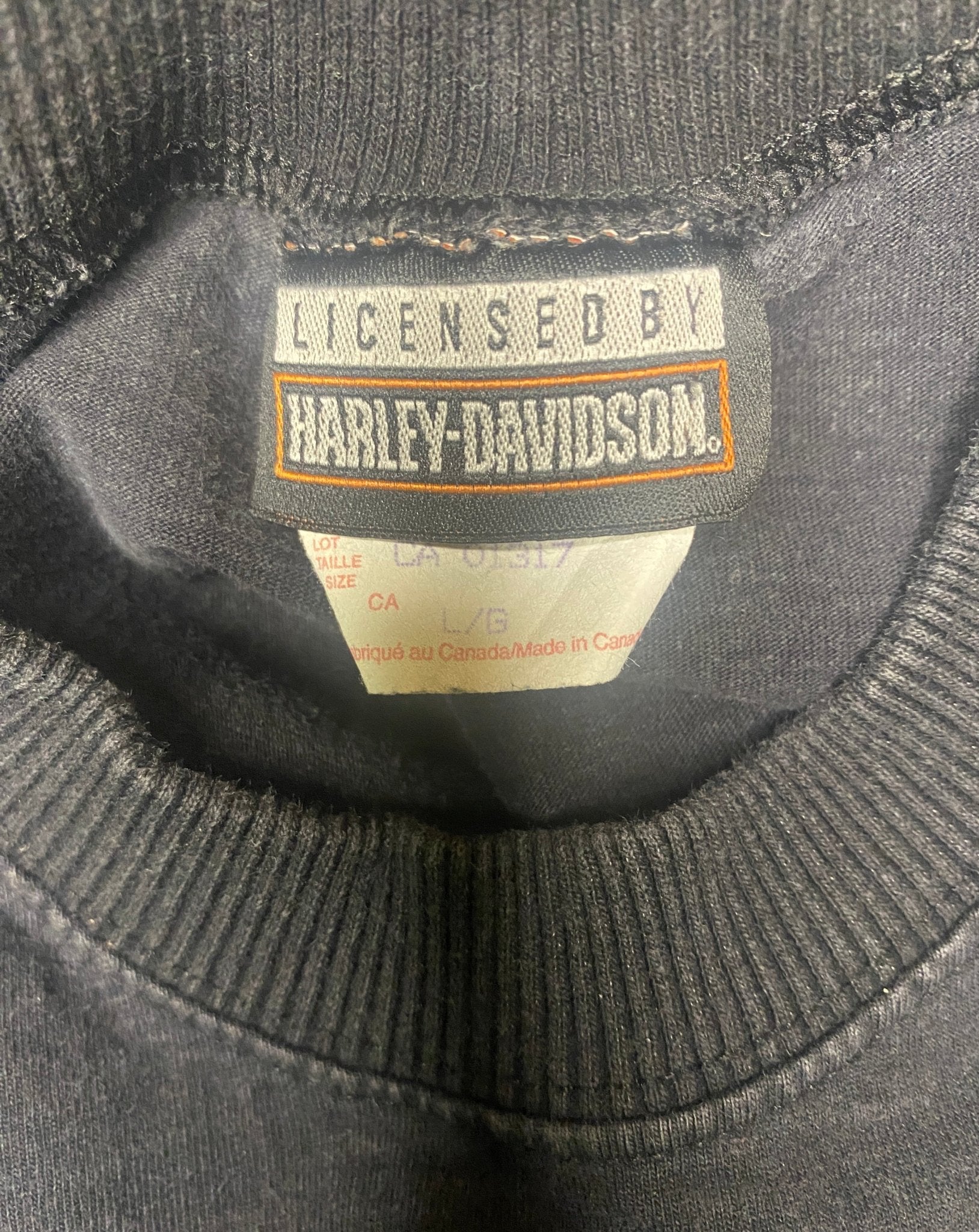 Vintage Single Stitch Harley Davidson Embroidered Logo T Shirt