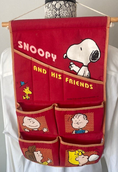 Vintage Snoopy and His Friends Shoe Caddy