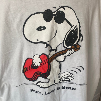 Vintage Snoopy Joe Cool Peace Love and Music T Shirt