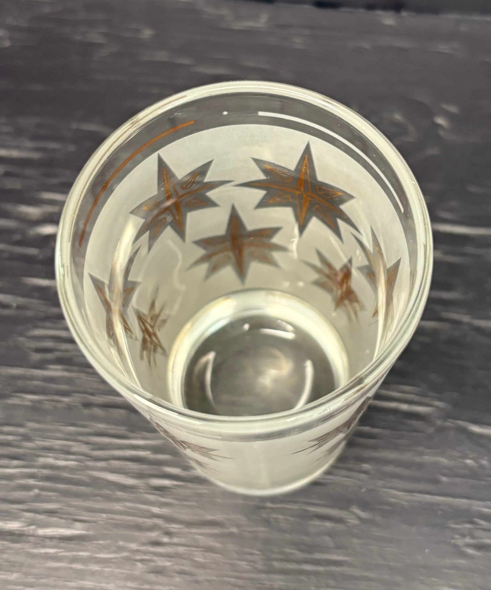 Vintage Starburst Atomic Age Tumbler Glass