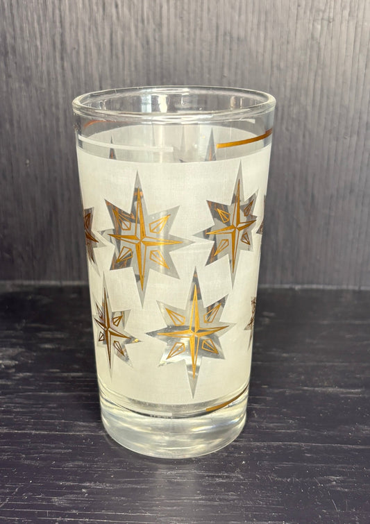 Vintage Starburst Atomic Age Tumbler Glass