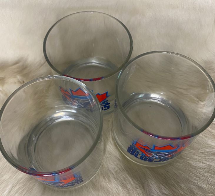 Vintage Toronto Blue Jays Old Fashioned Rock Glasses Set