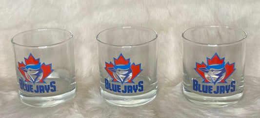 Vintage Toronto Blue Jays Old Fashioned Rock Glasses