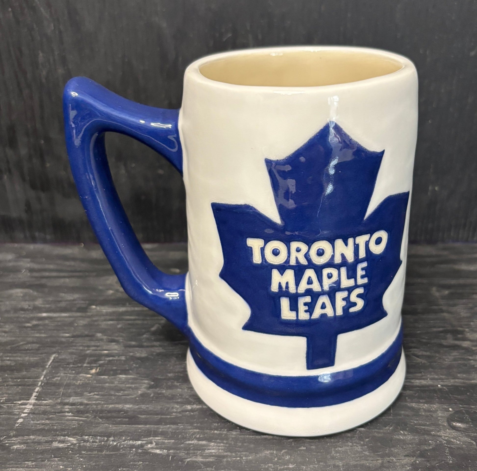 Vintage Toronto Maple Leafs Beer Glass Stein Mug