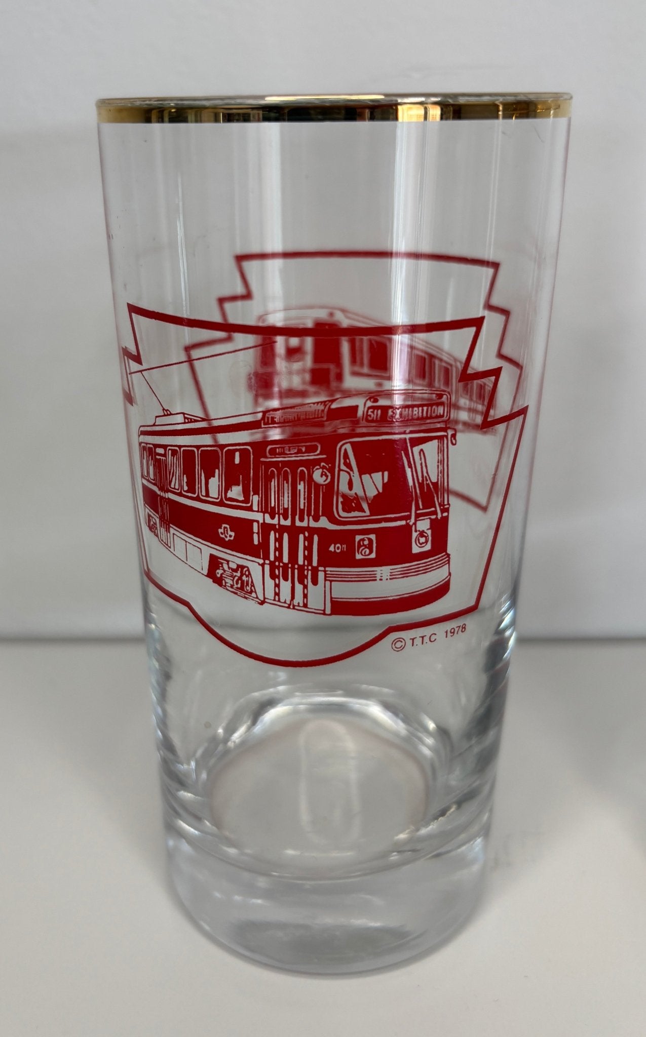 Vintage Toronto Transit Commission TTC exhibition bus Vehicle Drink Glassesi