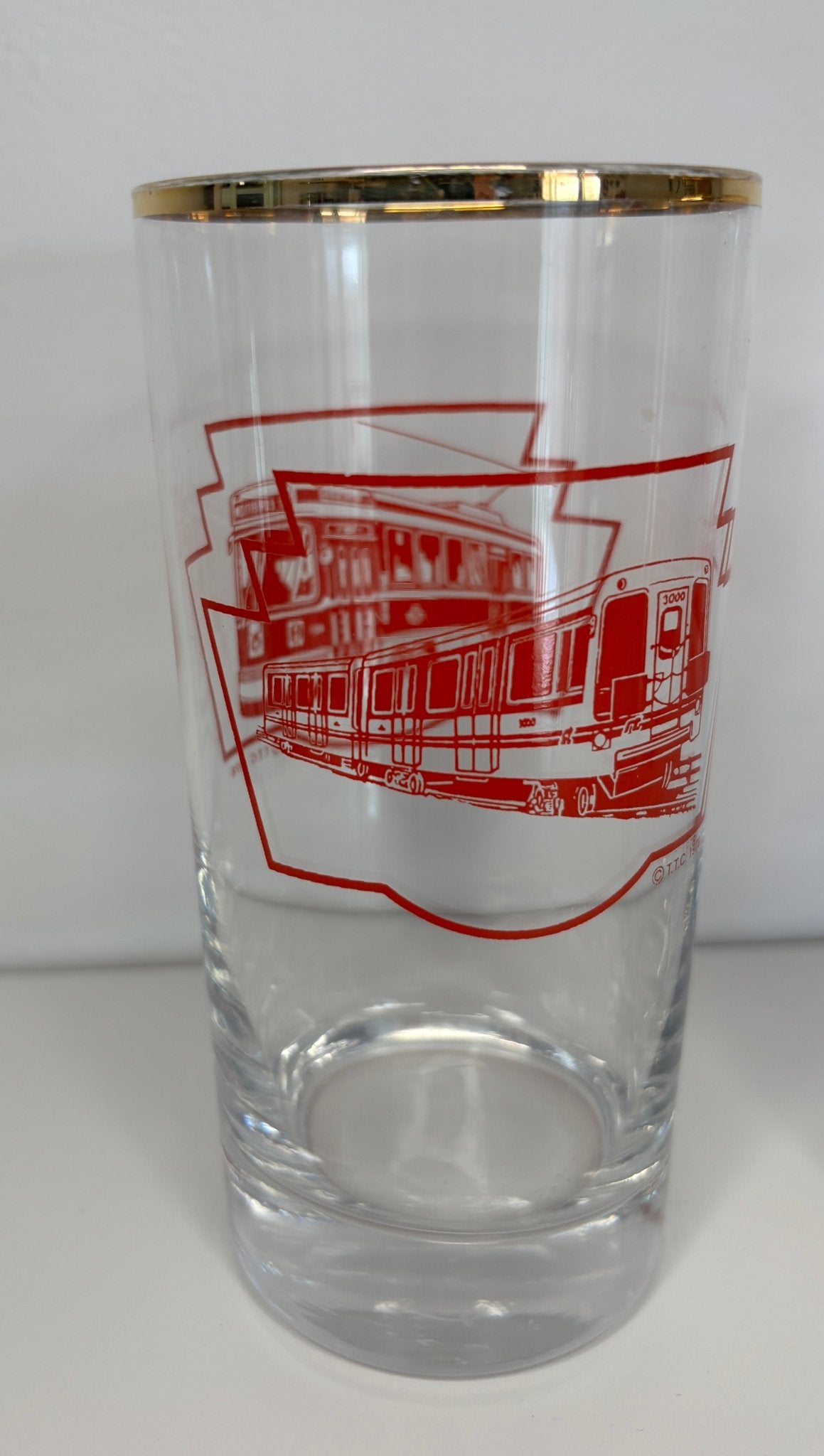 Vintage Toronto Transit Commission Drink Glasses