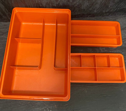 Vintage Tupperware Orange Organizer