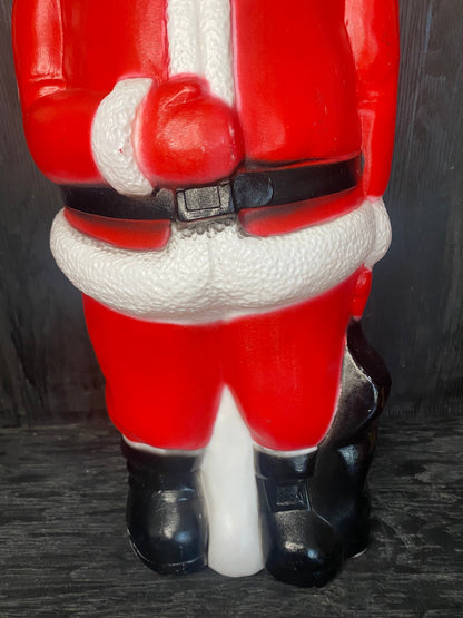 Vintage Plastic Blow Mold Santa Claus