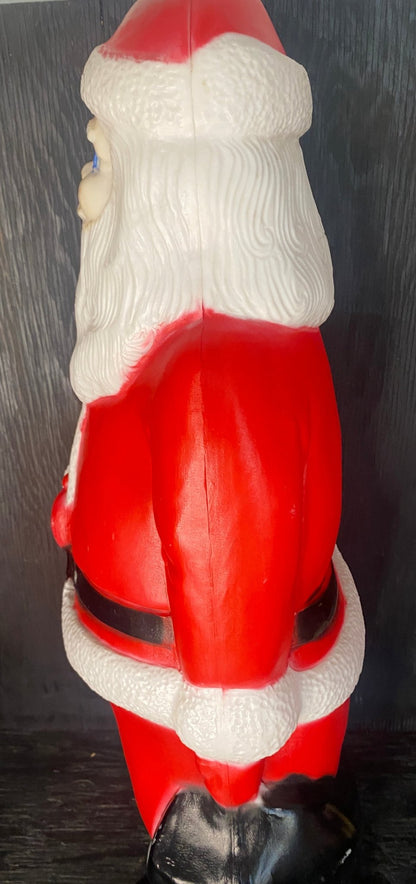 Vintage Plastic Blow Mold Santa Claus