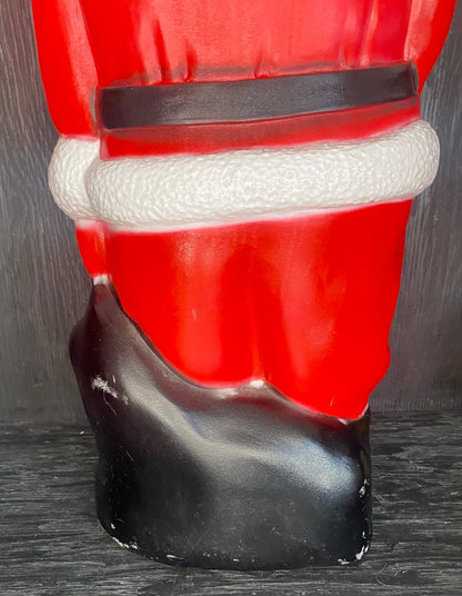 Vintage Union Products Plastic Christmas Blow Mold Santa Claus