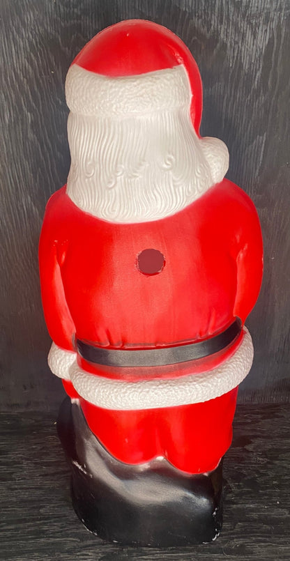 Vintage Union Products Plastic Christmas Blow Mold Santa Claus