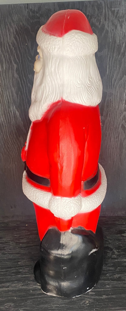 Vintage Plastic Blow Mold Santa Claus