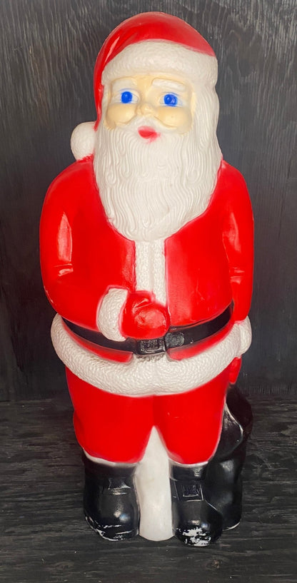 Vintage Union Products Plastic Christmas Blow Mold Santa Claus