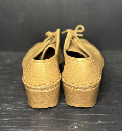 Vintage Wallabee Liz Tan Leather Women’s Shoes Medium