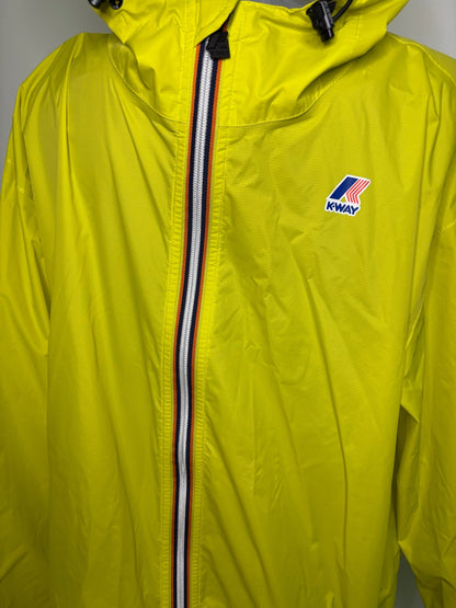 Yellow K-Way Claude 3.0 Windbreaker Packable Jacket