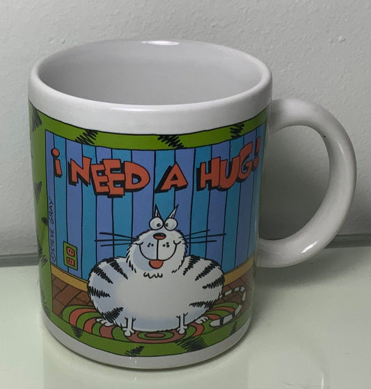 Steve Gray I need a Hug Cat Coffee Mug